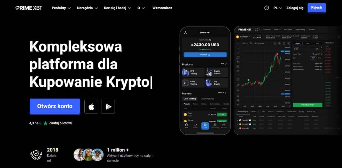 PrimeXBT Broker Inwestycje w Kryptowaluty i Towary PrimeXBT Broker Inwestycje w Kryptowaluty i Towary